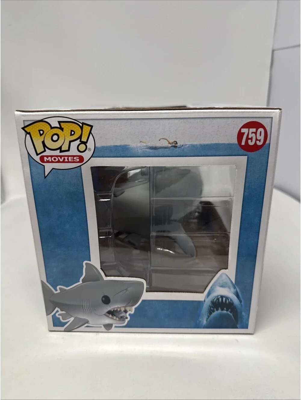 Jaws Great White Shark Funko Pop Movies #759 With Diving Tank